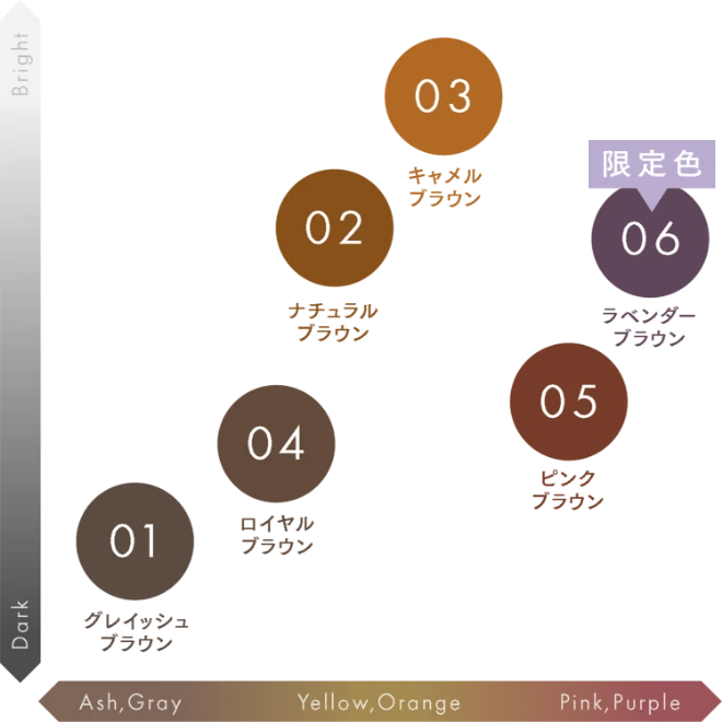 COLOR CHARTの図